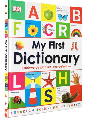 英文原版绘本DK My First Dictionary儿童入门词典精装大开 培养宝宝英语认知能力看图识字3-6-8岁读物字母单词正版进口图画书