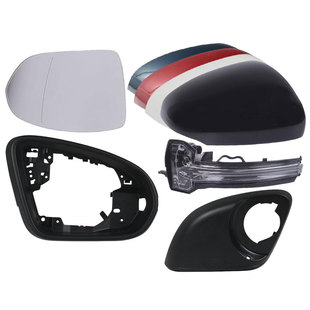 奔驰A200 A180后视镜总成外壳GLA倒车镜左反光镜转向灯右底盖镜片