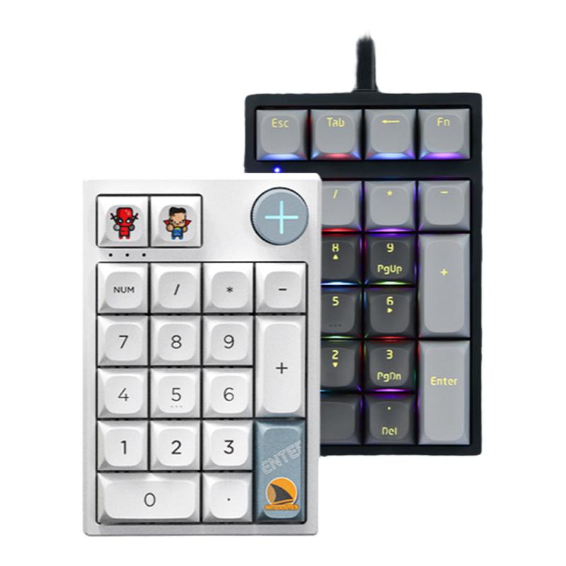Darmoshark达摩鲨K3Pro 机械数字小键盘 有线2.4G无线蓝牙19/21键