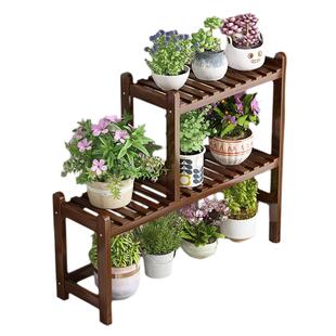 飘窗桌面花架子楠竹置物架客厅阳台落地式花盆绿萝多肉植物展示架