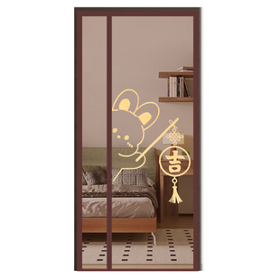 防蚊门帘磁吸夏季金刚网纱门子家用卧室厨房自粘免打孔纱窗蚊帐