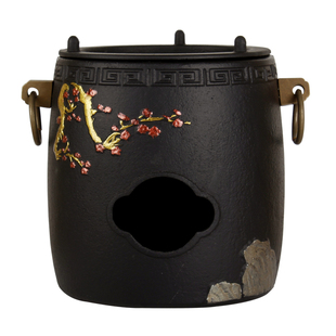 风炉梅花菊花荷花碳火铸铁炉茶炉酒精蜡烛炉铁壶加热温水煮茶器