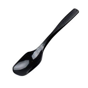独立包装单独一次性勺子叉子黑色塑料外卖汤勺加厚甜品勺1000支