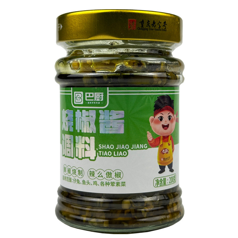 巴厨烧椒酱调料200g下饭辣椒酱