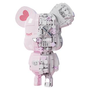 JAKI佳奇积木暴力机械熊磁吸体潮玩儿童拼插玩具男女孩礼物8-12岁