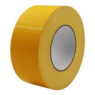 黄色单面布基胶带强力高粘贴地毯划线耐磨防水装饰地面标识无痕不留胶厚地板保护膜地膜固定专用加宽大力胶布