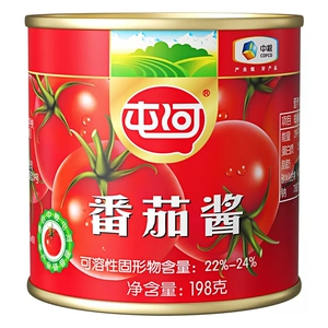 新疆番茄酱中粮屯河番茄酱0脂肪无添加家用炒菜调味西红柿酱罐头