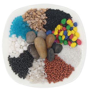 鱼缸底砂造景沙石头天然底沙水族箱装饰白沙子鹅卵石陶粒砂小石子