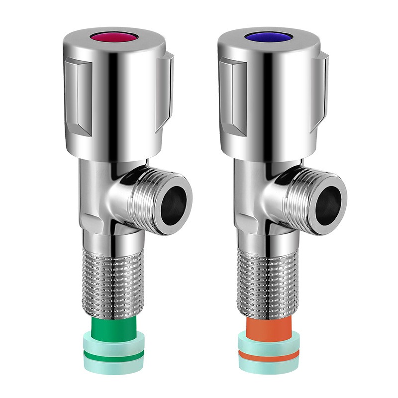 法奥卫浴 黄铜三角阀 冷热快开加厚角阀 标准4分口防漏防锈