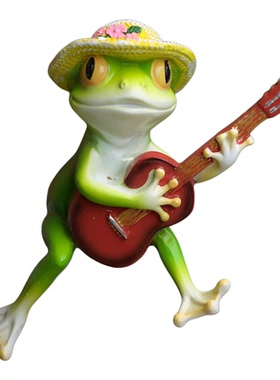 可爱卡通创意田园萌趣小青蛙摆件