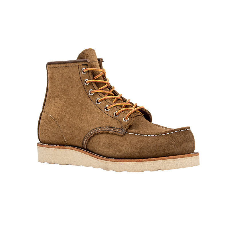 红翼8881 RedWing工装靴男靴方头D头翻毛皮CPU牛皮系带时尚男鞋RW