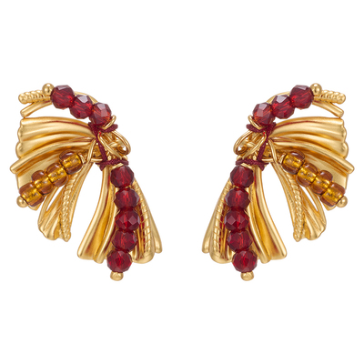 MONSECRET棕榈烟花耳钉圣诞新年