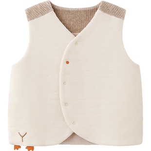 【商场同款】英氏儿童摇粒绒马甲秋冬新款男童宝宝外穿保暖背心