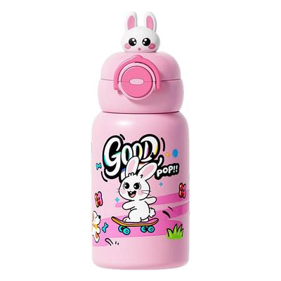 儿童保温杯一盖双饮316不锈钢吸管水杯子便携水壶小学生上学专用.