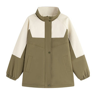 高中生外套秋冬季装新款2025大童少女孩加绒加厚上衣时尚初中学生