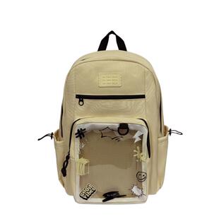 痛包双肩背包大容量书包女生透明学生党二次元娃包