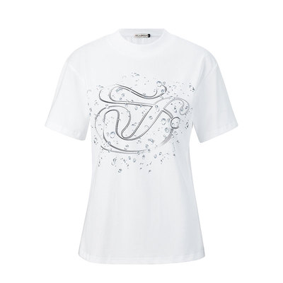 水滴logo款合体版型短袖