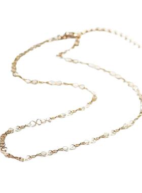 日本直邮cocoshnik X型项链毛衣链10k金简约气质百搭时尚