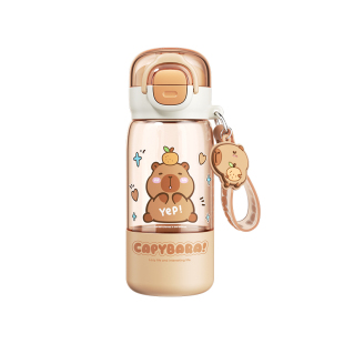卡皮巴拉儿童水杯夏季小学生上学专用吸管杯子女孩高颜值双饮水壶