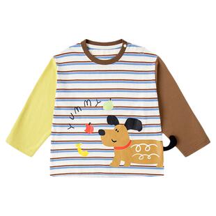 嘟嘟家男童长袖T恤春季儿童上衣女童春装打底宝宝内搭童装春款t恤