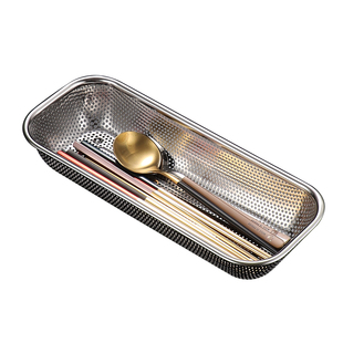 筷子收纳盒加厚不锈钢消毒柜筷子篓勺叉沥水网架洗碗机筷子笼篮筒