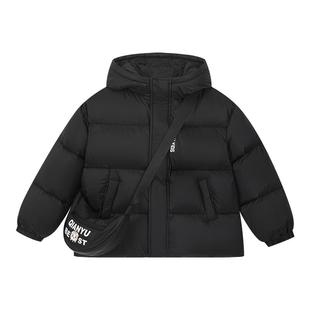 笛莎官方旗舰童装儿童短款羽绒服冬季新款男童女童三防抗菌绒外套