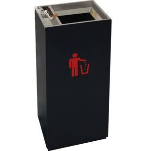 不锈钢酒店大堂走廊宾馆灭烟灰缸方形上投垃圾桶大号码户室外银行