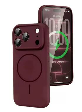 适用苹果18promax手机壳官方新款iPhone17pro高级16液态硅胶15plus强磁吸air超薄14p保护套13情侣软壳女散热