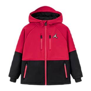 【新年红色加绒】Jordan儿童夹克男童保暖外套拜年服新款童装上衣