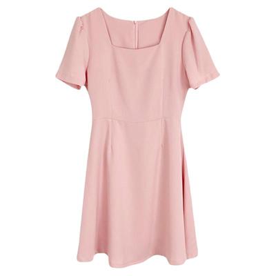 2025夏季新款方领连衣裙