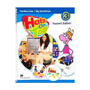 英国原版进口麦克米伦幼儿启蒙英语培训教材 hats on top 3级别配套教师用书 老师指导手册teacher's edition 3级别含教师在线账号