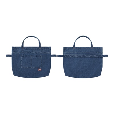warmtrees12.9OZ水洗蓝色牛仔手提包