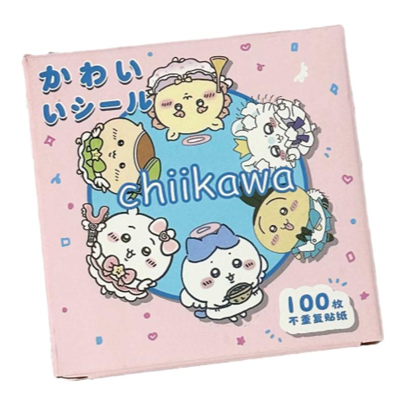 100张吉伊卡哇礼盒装儿童贴画diychiikawa小八乌萨奇卡通ins风贴