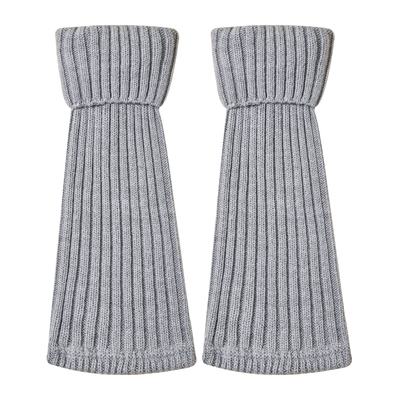 深灰色羊毛袜套堆堆袜子女款秋冬加厚保暖小腿袜针织腿套配鲨鱼裤