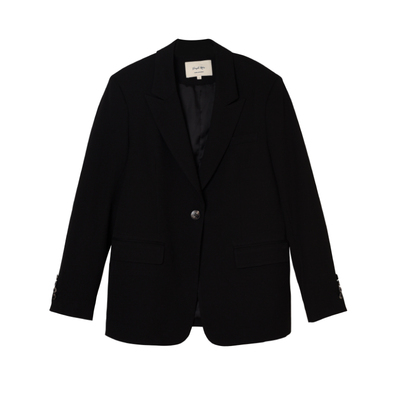 复古简约长款休闲西装外套