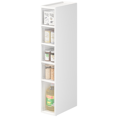 免安装厨房夹缝收纳柜落地置物架