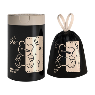 家用特厚垃圾袋手提式抽绳袋免撕塑料袋加厚厨房办公室专用清洁袋