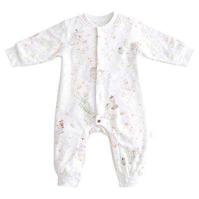 bubbletree新生儿冬装夹棉哈衣