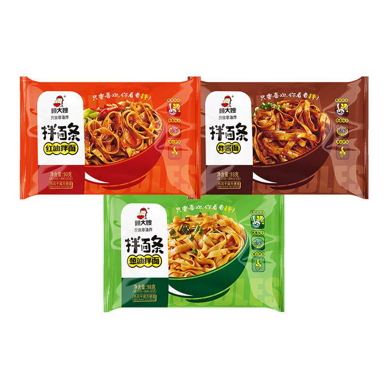顾大嫂葱油红油炸酱拌面非油炸