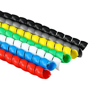 加厚螺旋缠绕管彩色电线收纳防咬保护套整理包线管防缠绕理线器