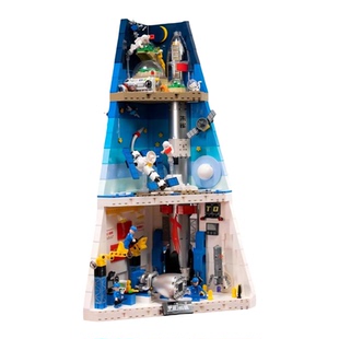 蓝箭造办 拼奇积木 朱雀三号宇宙阶梯火箭梦工厂航天积木益智模型