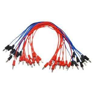 导线实验用学生连接线导线电学实验器材初中生物理导线全铜U形叉空心插开关铜芯物理实验小灯泡鳄鱼夹导线