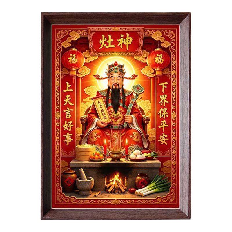 灶王爷灶君一家之主摆台相框