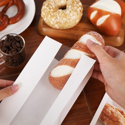 长棍袋法棍纸袋开窗纸袋打烘焙毛毛虫面包包袋防油包装牛皮纸