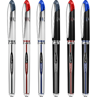 日本UNI三菱UB-200(08) 直液式太空走珠笔UB-205(05) 三菱签字笔办公商务中性水笔0.5/0.8mm通用学生书写黑笔