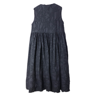 SD正品折扣女士黑色优雅气质宽松收腰显瘦钩花无袖背心连衣裙1223