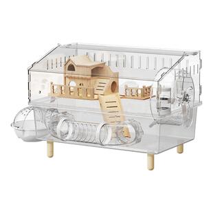 仓鼠笼子超大豪华别墅亚克力透明箱金丝熊大空间专用防越狱大房子