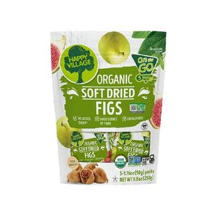 Happy Village有机无花果干土耳其原装进口无麸质果脯即食小包装