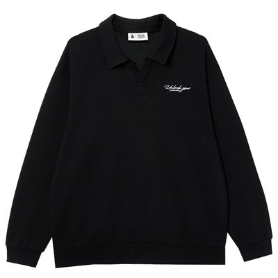 【海鸥POLO领】杰克琼斯男装25年秋季新款宽松纯色刺绣卫衣外套男