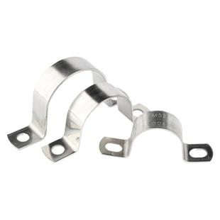 304不锈钢加厚骑马卡u型卡扣管夹管支架管扣喉箍固定欧姆水管卡箍